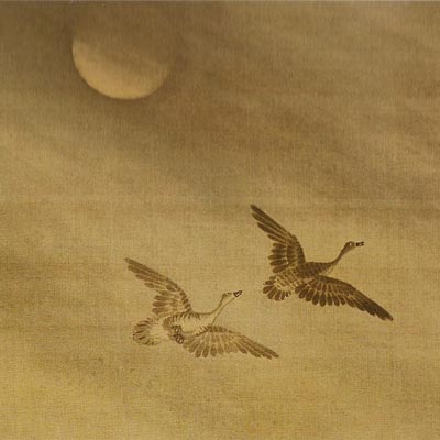 400x400 Qiu Hong - Flying Geese Painting