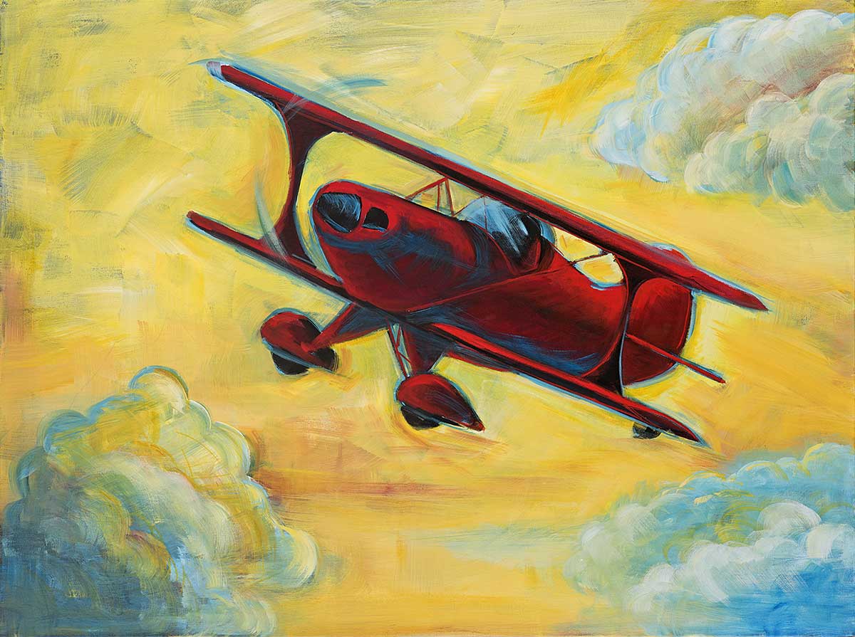 1200x895 Flying Is Her Muse - Flying Painting
