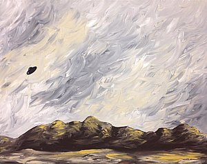 300x238 Flying Saucer Paintings - Flying Saucer Painting