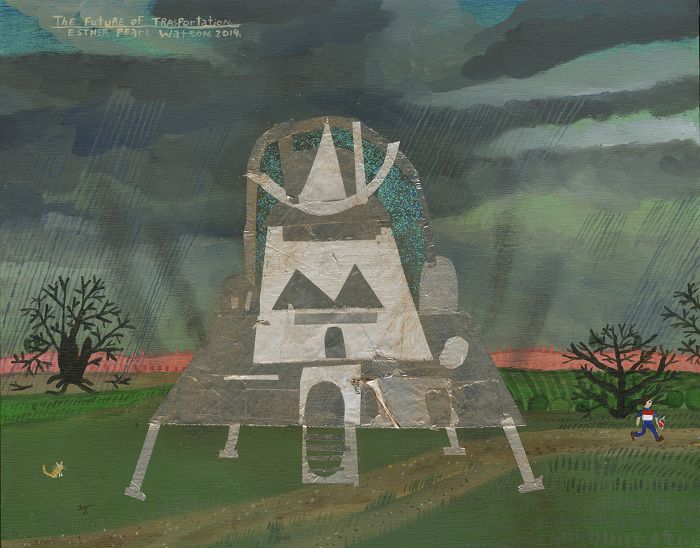 700x548 Flying Saucer Paintings By Esther Pearl Watson - Flying Saucer Painting