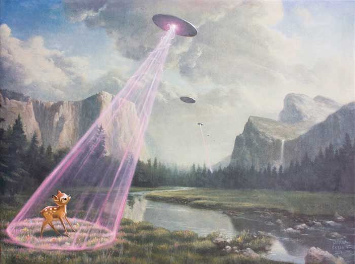 700x521 Mark Bryan's Flying Saucer Combines One More Pastoral - Flying Saucer Painting