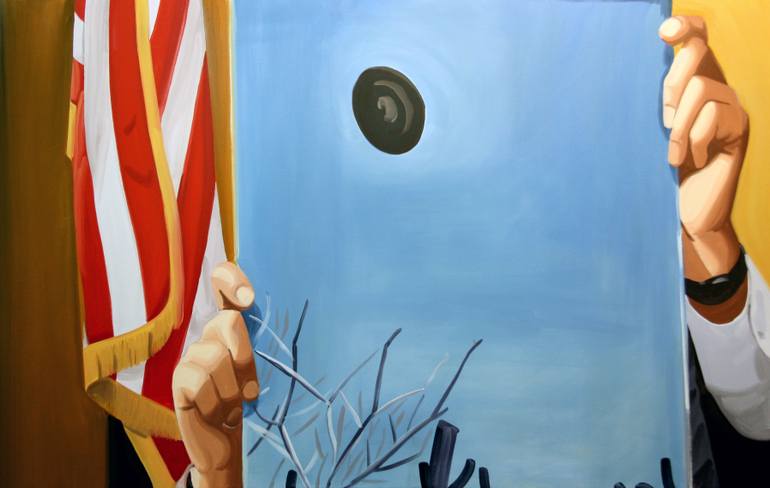 770x488 Saatchi Art Ladies And Gentlemen, This Is A Flying Saucer - Flying Saucer Painting