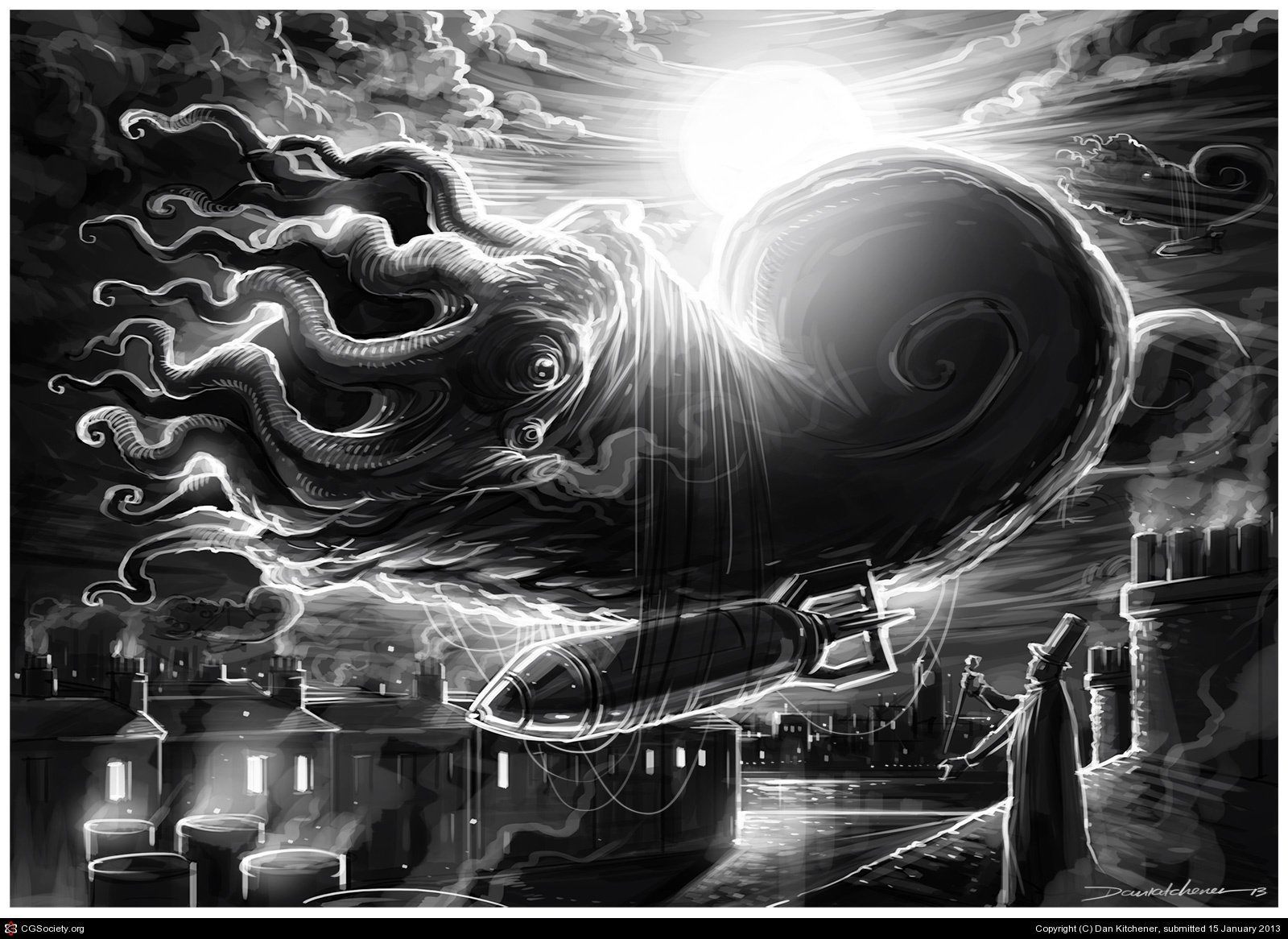 1600x1166 Not Quite The Flying Spaghetti Monster, But Dan Kitchener's Comic - Flying Spaghetti Monster Painting