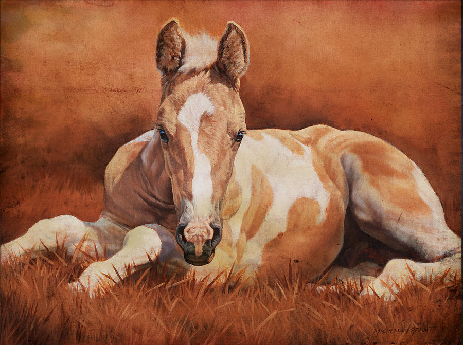 900x671 New Paint Painting By Jq Licensing - Foal Painting