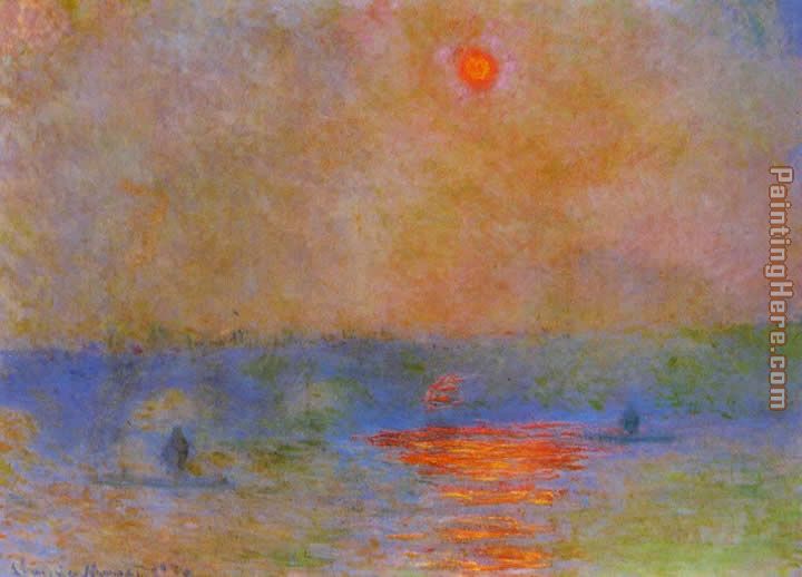 720x518 Claude Monet Waterloo Bridge Sunlight In The Fog Painting Anysize - Fog Painting