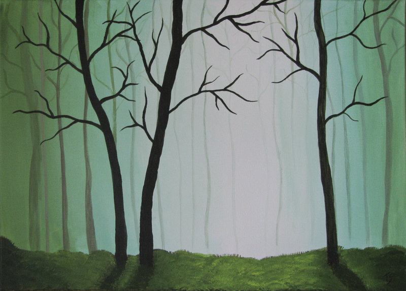 800x573 Youtube Video Foggy Forest (Speedpainting) By Tinas Photography - Foggy Forest Painting