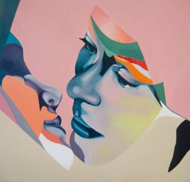 375x359 Foil Foil Art, Face Paintings And Saatchi Art - Foil Painting Artists