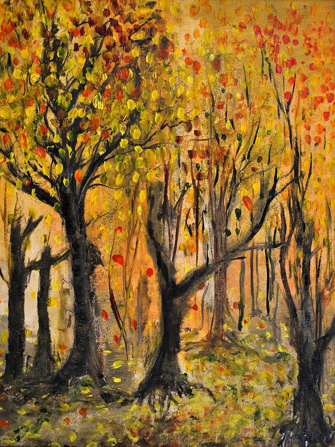 676x900 Foliage Painting By Evelina Popilian - Foliage Painting