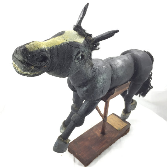 570x570 Folk Art Horse Hand Carved Amp Painted Wood From Cincinnati - Folk Art Horse Painting