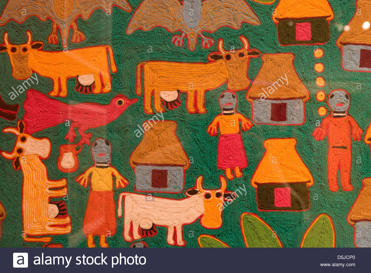 1300x956 Santa Fe Museum Of International Folk Art Girard Wing Huichol - Folk Art Santa Painting