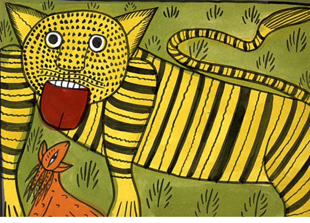 1000x722 Folk Painting From India Indigo Arts - Folk Painting