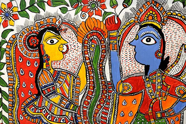 645x430 Indian Folk Art And Paintings - Folk Painting