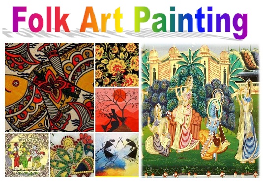 535x372 Indian Folk Art Painting - Folk Painting