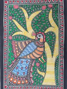 225x300 Original Madhubani Mithila Painting - Folk Painting