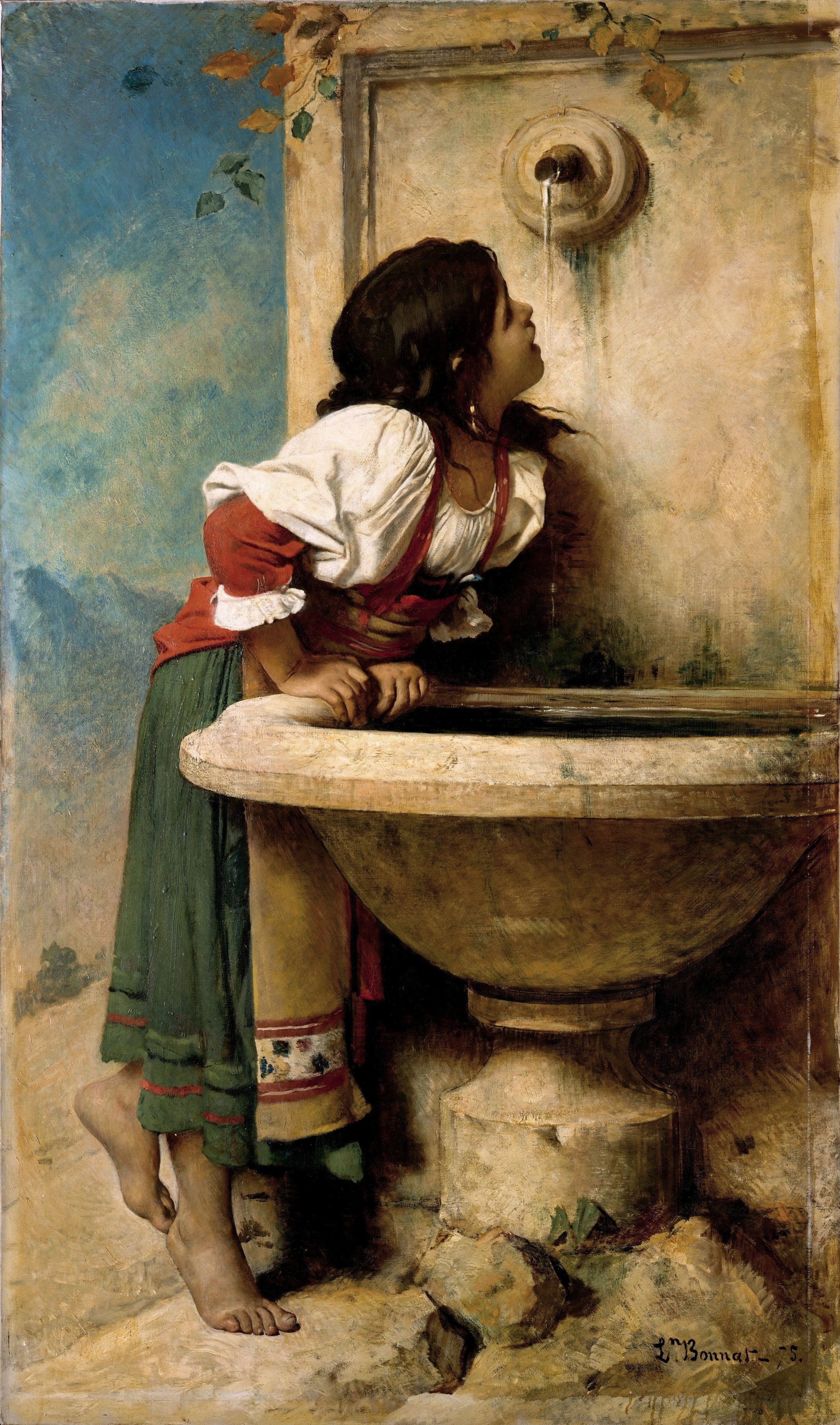 2171x3681 Bonnat - Fontaine Painting