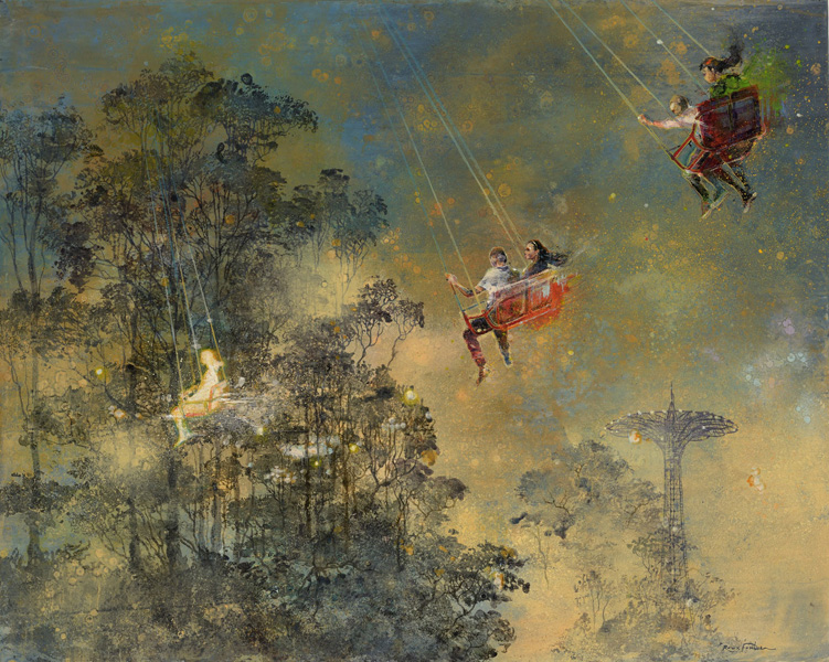 751x600 Oh, By The Way Beauty Painting Eric Roux Fontaine - Fontaine Painting