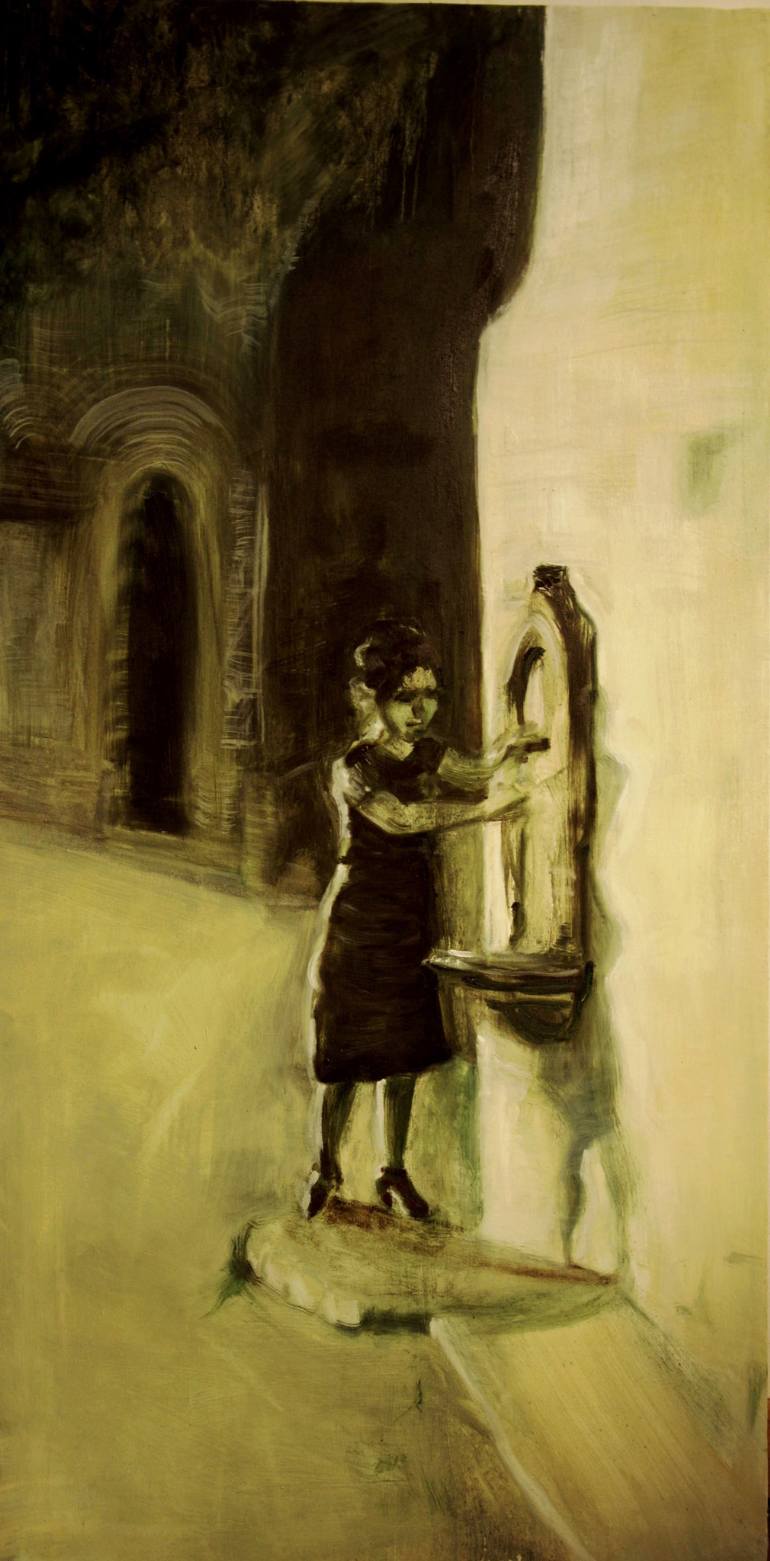 770x1561 Saatchi Art Fontaine Painting By Ewa Jaros - Fontaine Painting