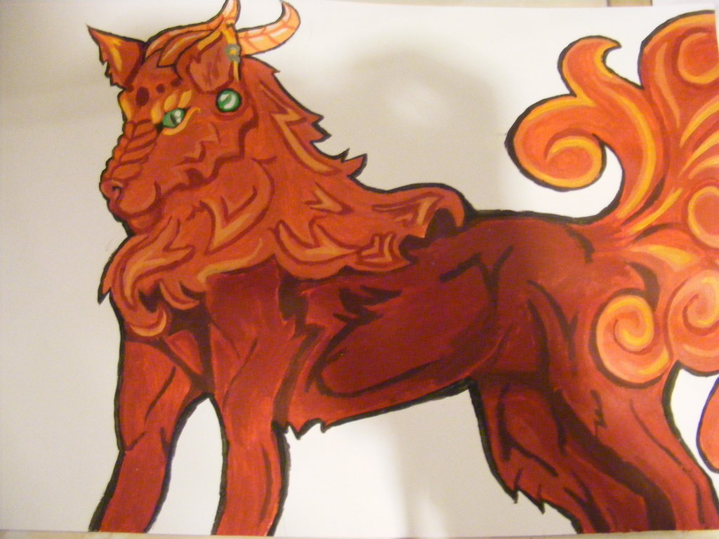 1024x768 Foo Dog Painting Practice By Squidviscus - Foo Dog Painting