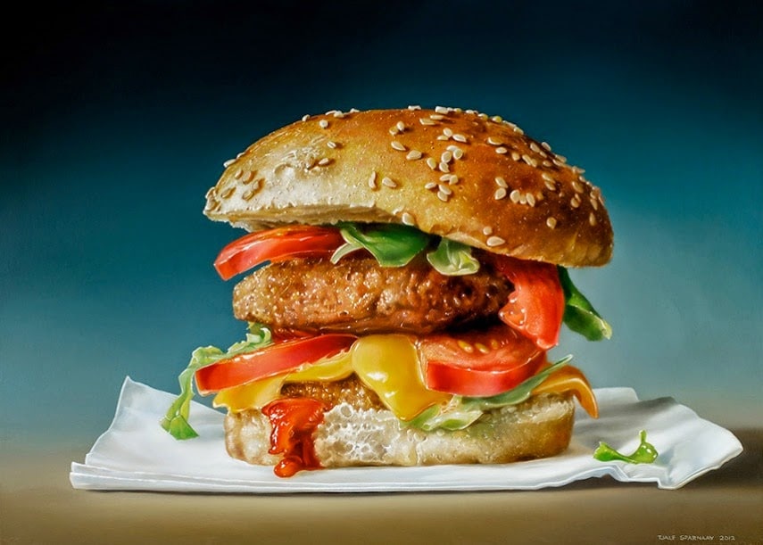 855x611 Insane Hyperrealistic Food Paintings Make You Wish Canvas Was Edible - Food Painting