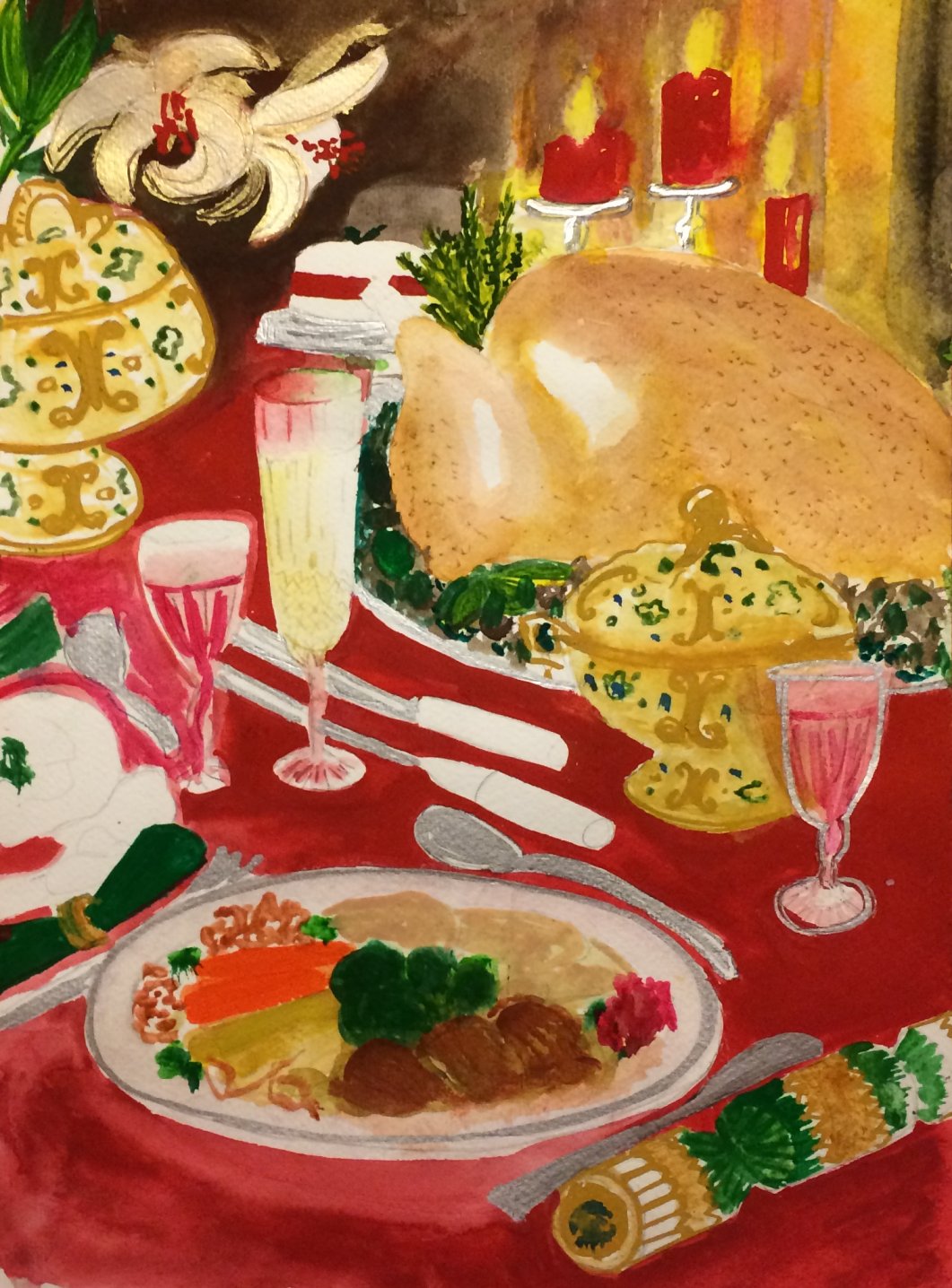 1061x1436 Painting Food - Food Painting