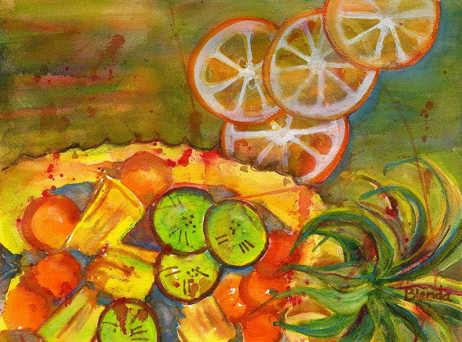 900x667 Abstract Food Kitchen Art Painting By Blenda Studio - Food Painting