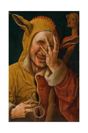 300x450 Laughing Fool, C.1500 Giclee Print By Jacob Cornelisz Van - Fool Painting