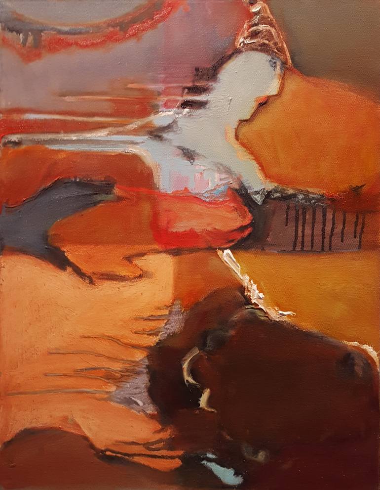 770x991 Saatchi Art I Played The Fool Painting By Janice Sztabnik - Fool Painting