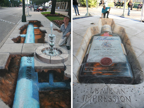 468x351 Trick Of The Eye 13 Delightfully Deceptive Works Of Art Urbanist - Fool The Eye Painting