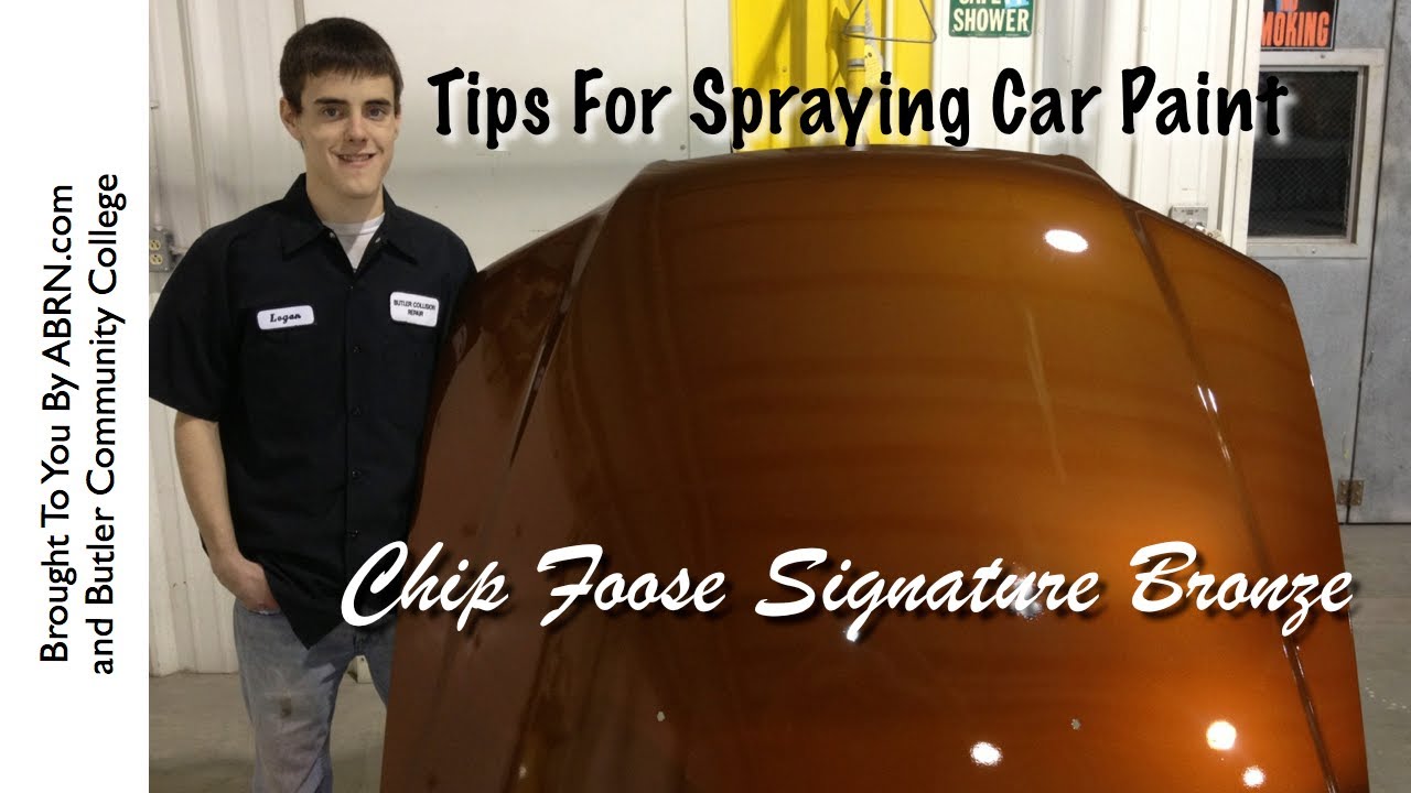 1280x720 Spraying Chip Foose's Bronze Base Coat - Foose Painting
