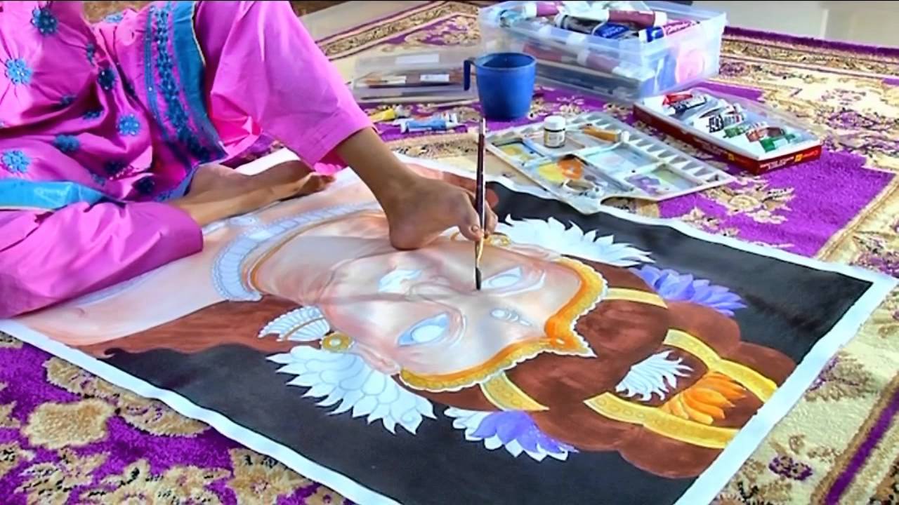 1280x720 Mouth And Foot Painting Artists Association - Foot Painting