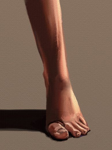 389x521 Oil Painting Tutorial Foot Study - Foot Painting