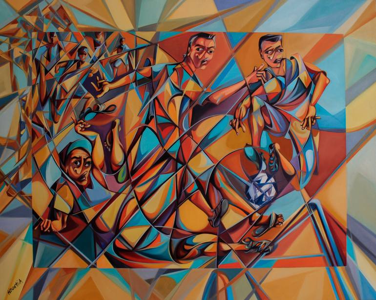 770x615 Saatchi Art Mini Foot Painting By Abdelaziz Haounati - Foot Painting