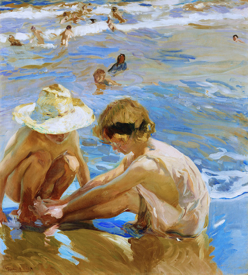 814x900 The Wounded Foot Painting By Joaquin Sorolla Y Bastida - Foot Painting