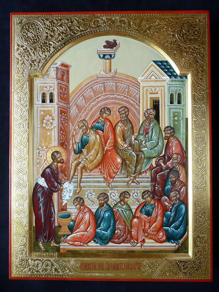 770x1027 Saatchi Art Foot Washing Painting By Ilya Veselov - Foot Washing Painting