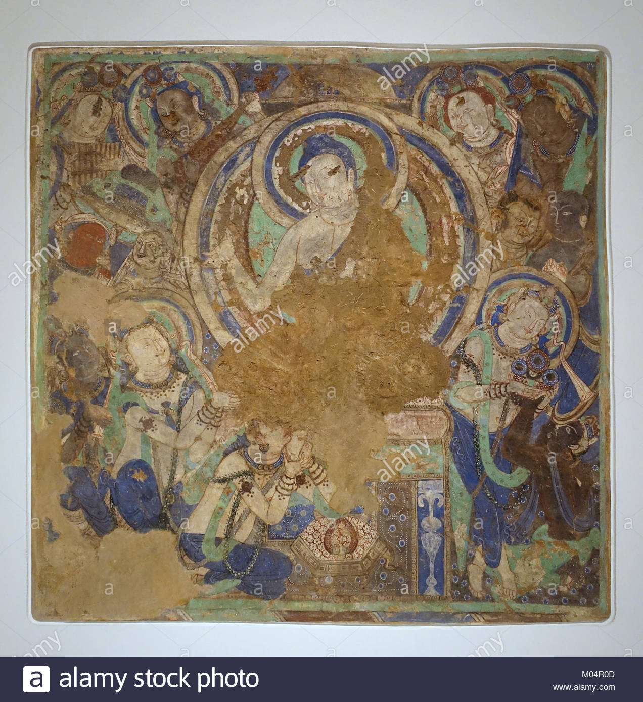 1272x1390 Buddha Sermon, Kizil, Foot Washing Cave (Cave 206), 343 411 Ad - Foot Washing Painting