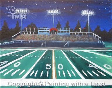383x300 Football Field It's A Paint Party! Football Field - Football Field Painting
