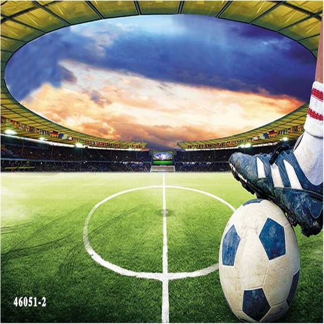 640x640 Home Decor Wallpaper For Living Room World Cup Football Game Art - Football Game Painting