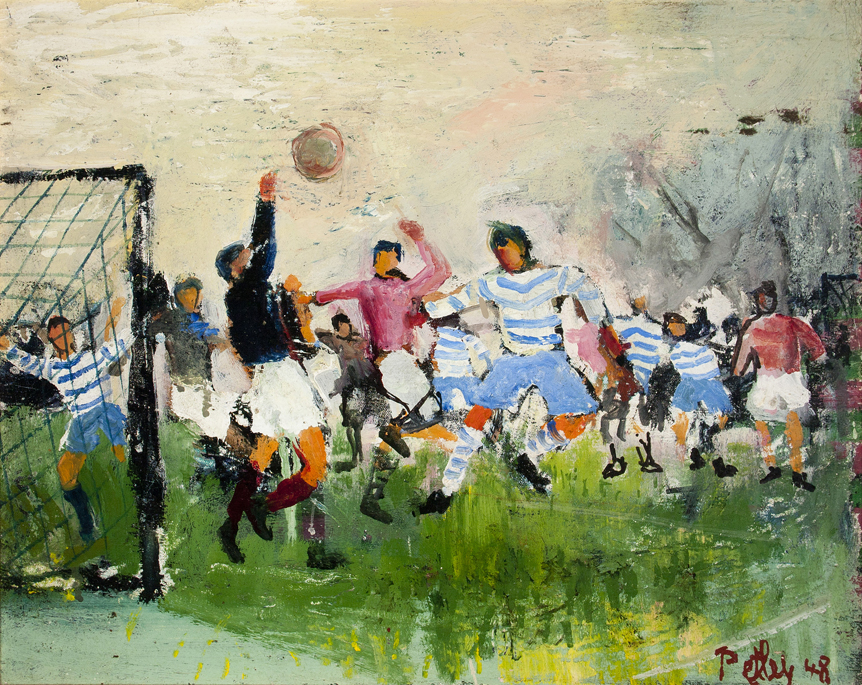 Football Game Painting at PaintingValley.com | Explore collection of ...