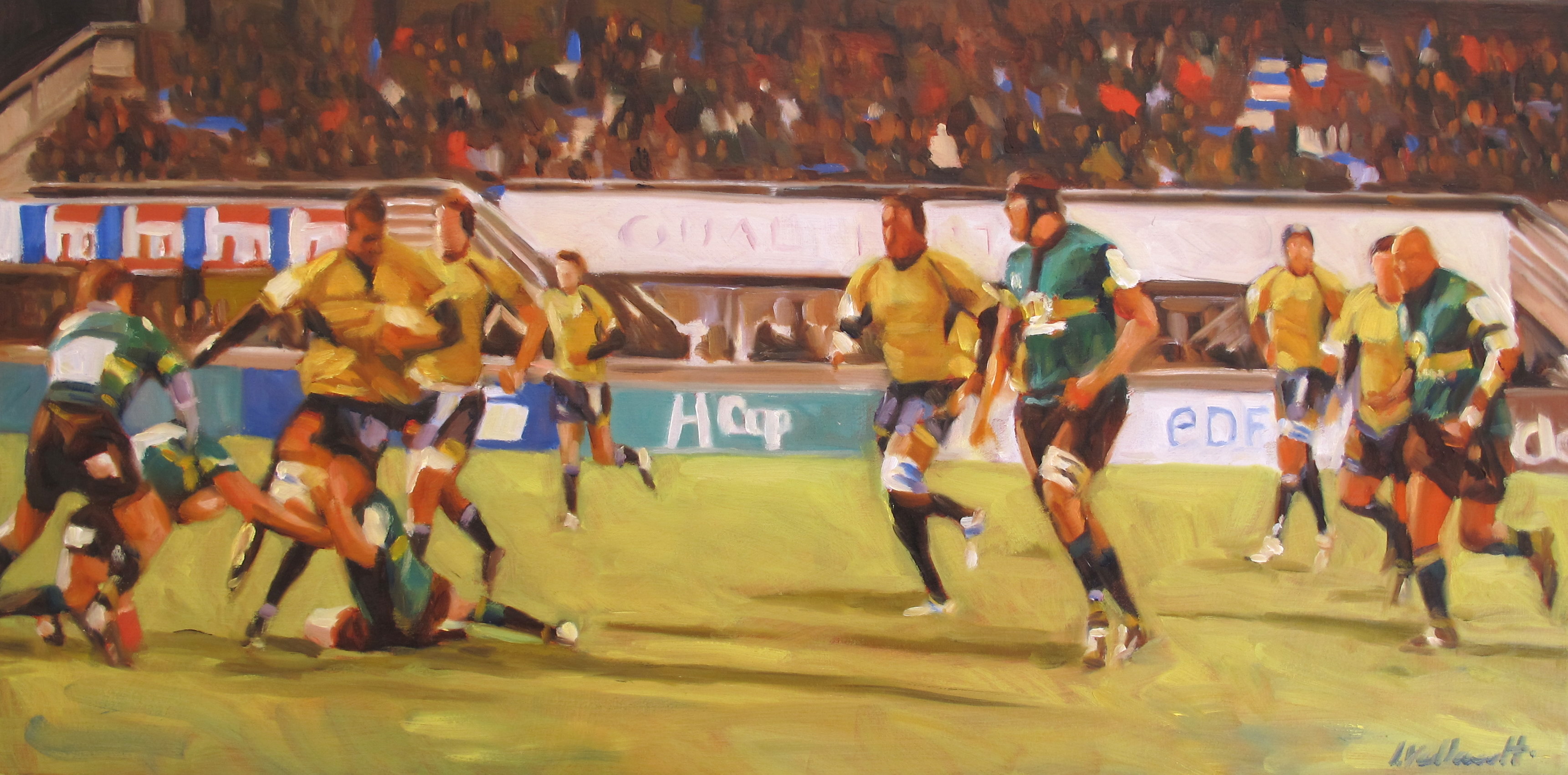 3442x1701 Painting Inoils Iain Vellacott's Painting Blog - Football Game Painting