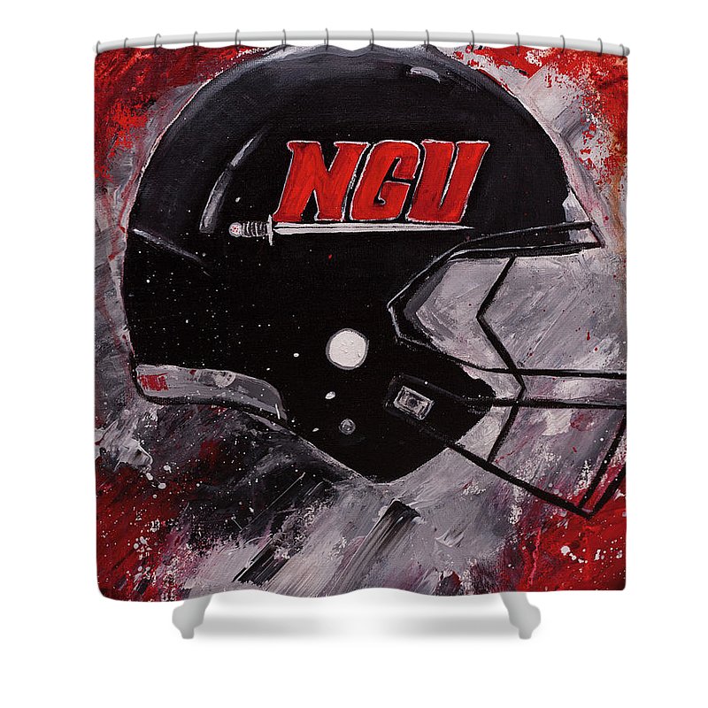 800x800 North Greenville University Football Helmet Wall Art Painting - Football Helmet Painting