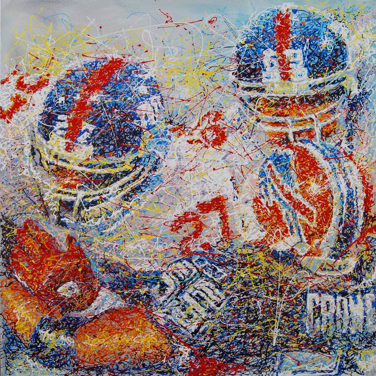 770x770 Saatchi Art Football Painting By Antonio Montanaro - Football Painting