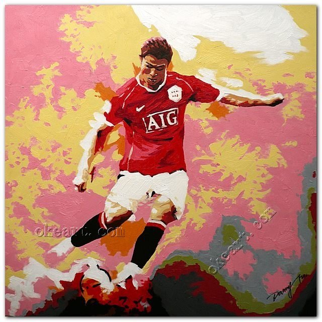 640x640 Free Shipping Football Player Ronaldo Portrait Pop Art Prints - Football Player Painting