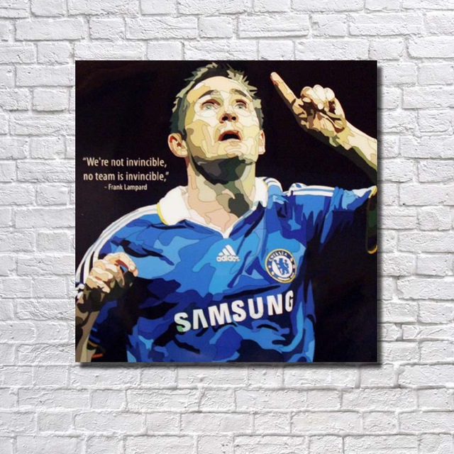 640x640 Hand Painted 100% Football Soccer Oil Paintings Famous Football - Football Player Painting