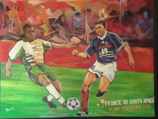 512x384 Adidas News Stream Own The Moment This Painting Of Fifa 2010 - Football Player Painting