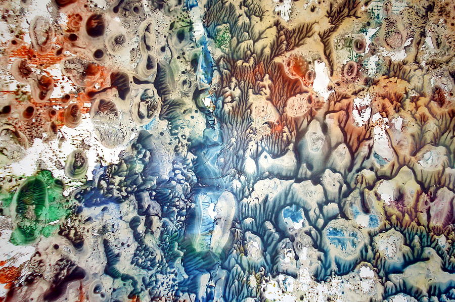 900x598 Stone Footprint Painting By Marcela Elena Moada - Footprint Painting