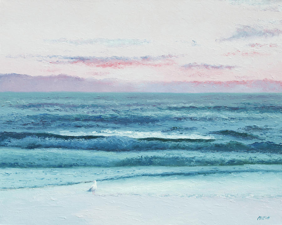 900x717 Footprints In The Sand Painting By Jan Matson - Footprints In The Sand Painting