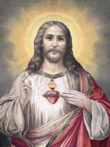 226x300 Sacred Heart Of Jesus God So Loved World Reflecting - For God So Loved The World Painting