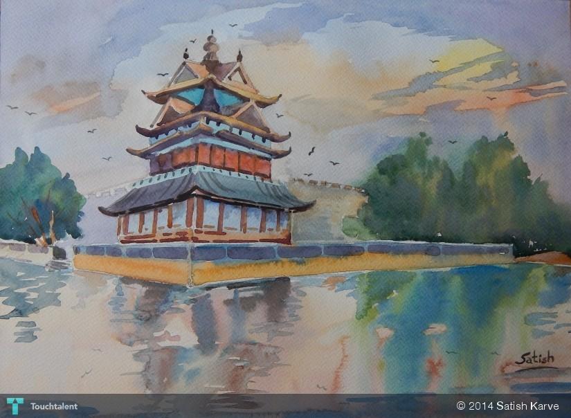 Forbidden City Painting at PaintingValley.com | Explore collection of ...