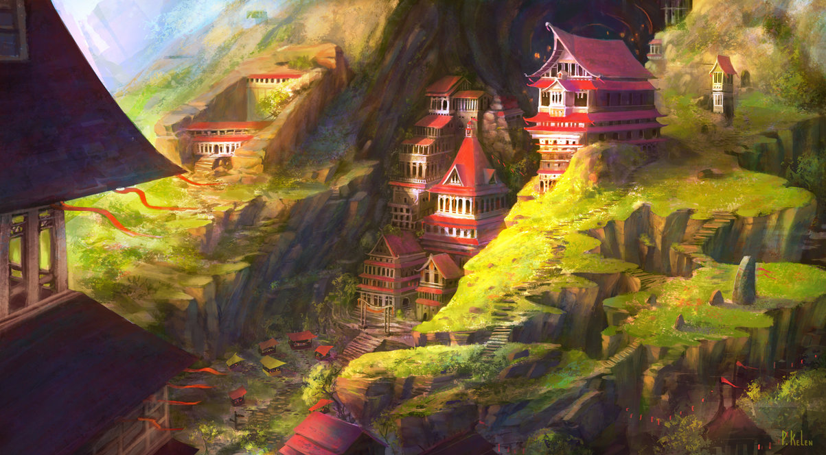 1203x664 Forbidden City Of The Frozen - Forbidden City Painting