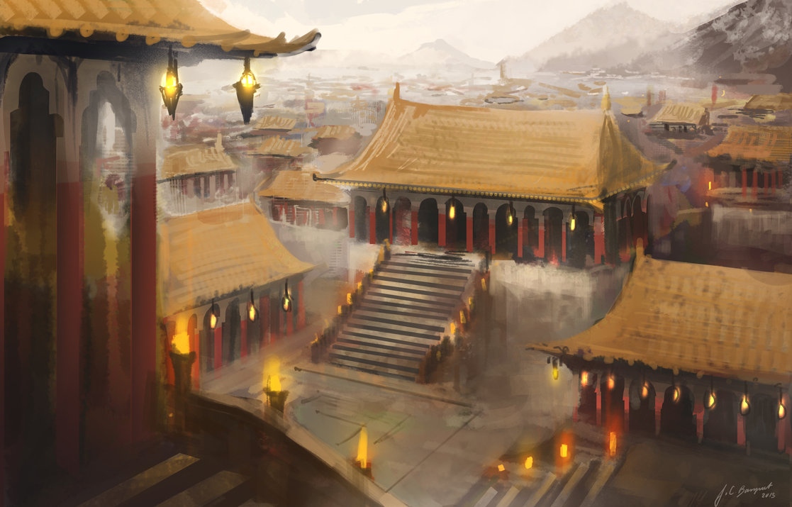 1117x715 The Forbidden City Of Daojiang - Forbidden City Painting